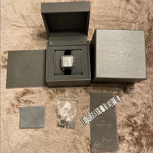 Michele Deco Diamond Dial Watch